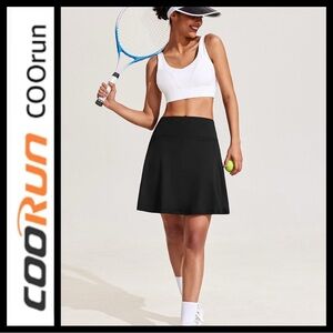 NWT COOrun Black Active Skort